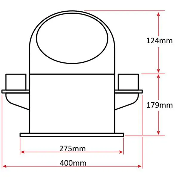 125mm Compass C20 - Binnacle Mount - White/White