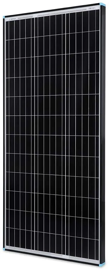 2PCS 100 Watt Solar Panels, 12 Volt Monocrystalline, High-Efficiency Module PV Power Charger for RV Battery Boat and Other Off-Grid Applications