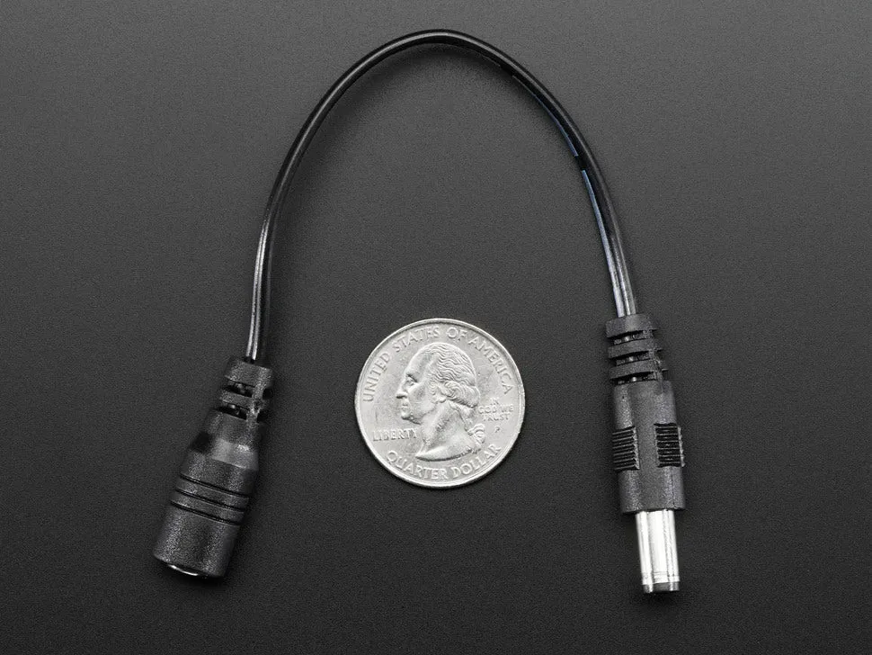 3.5 / 1.3mm To 5.5 / 2.1mm DC Jack Adapter Cable