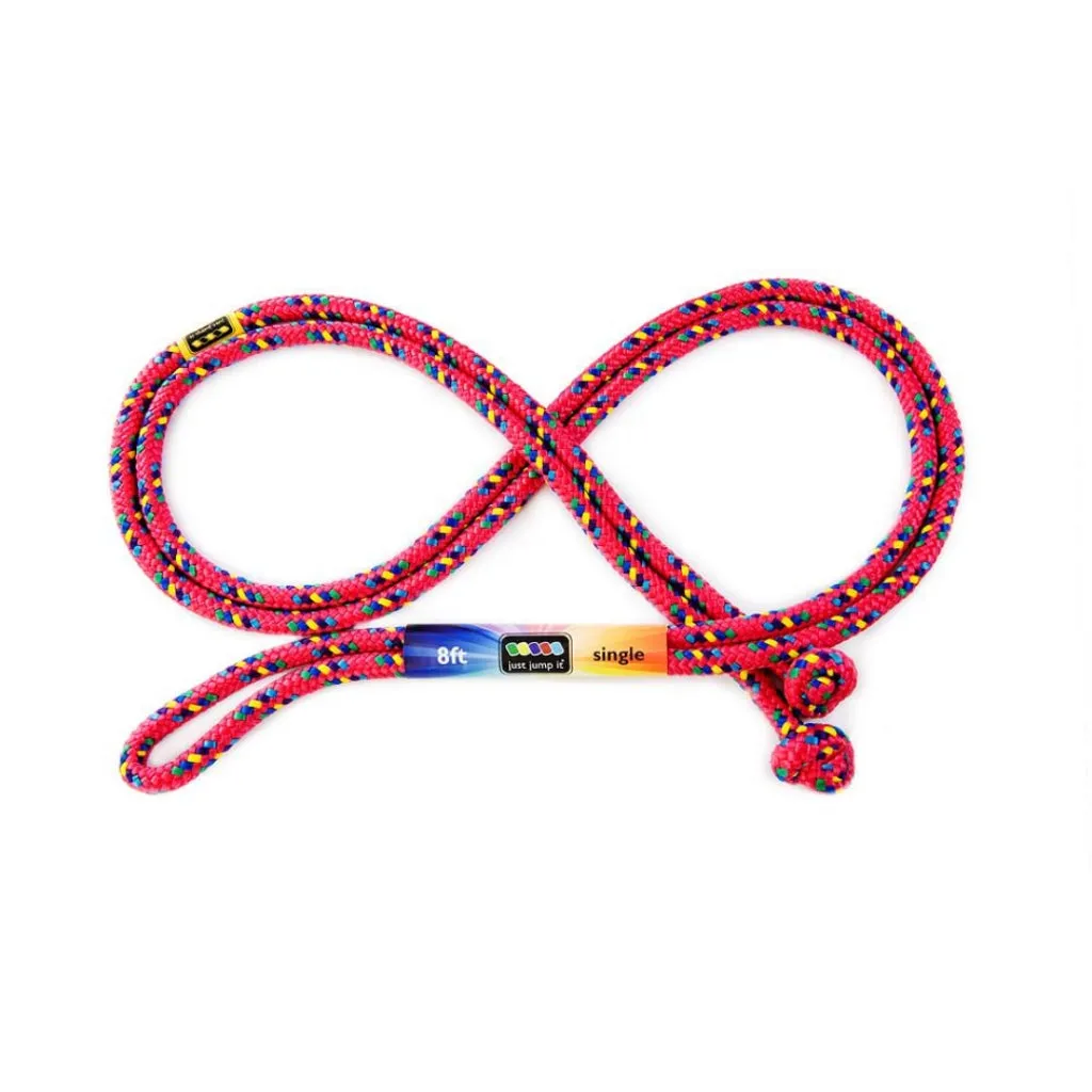 8' Confetti Single Jump Rope - Lots of Color Choices