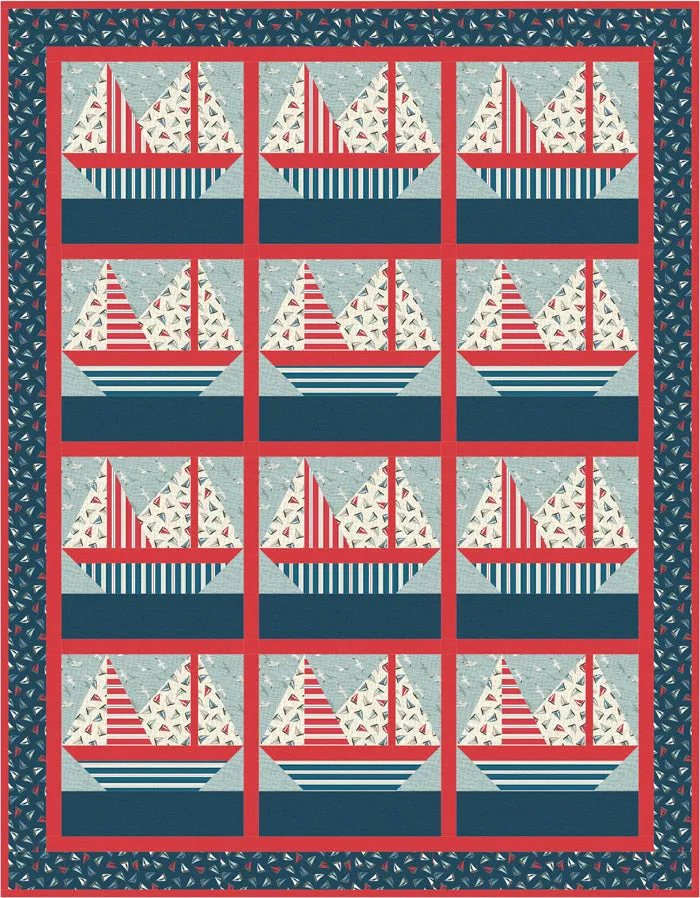 Ahoy! Mate Quilt AV-157e - Downloadable Pattern