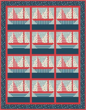 Ahoy! Mate Quilt AV-157e - Downloadable Pattern