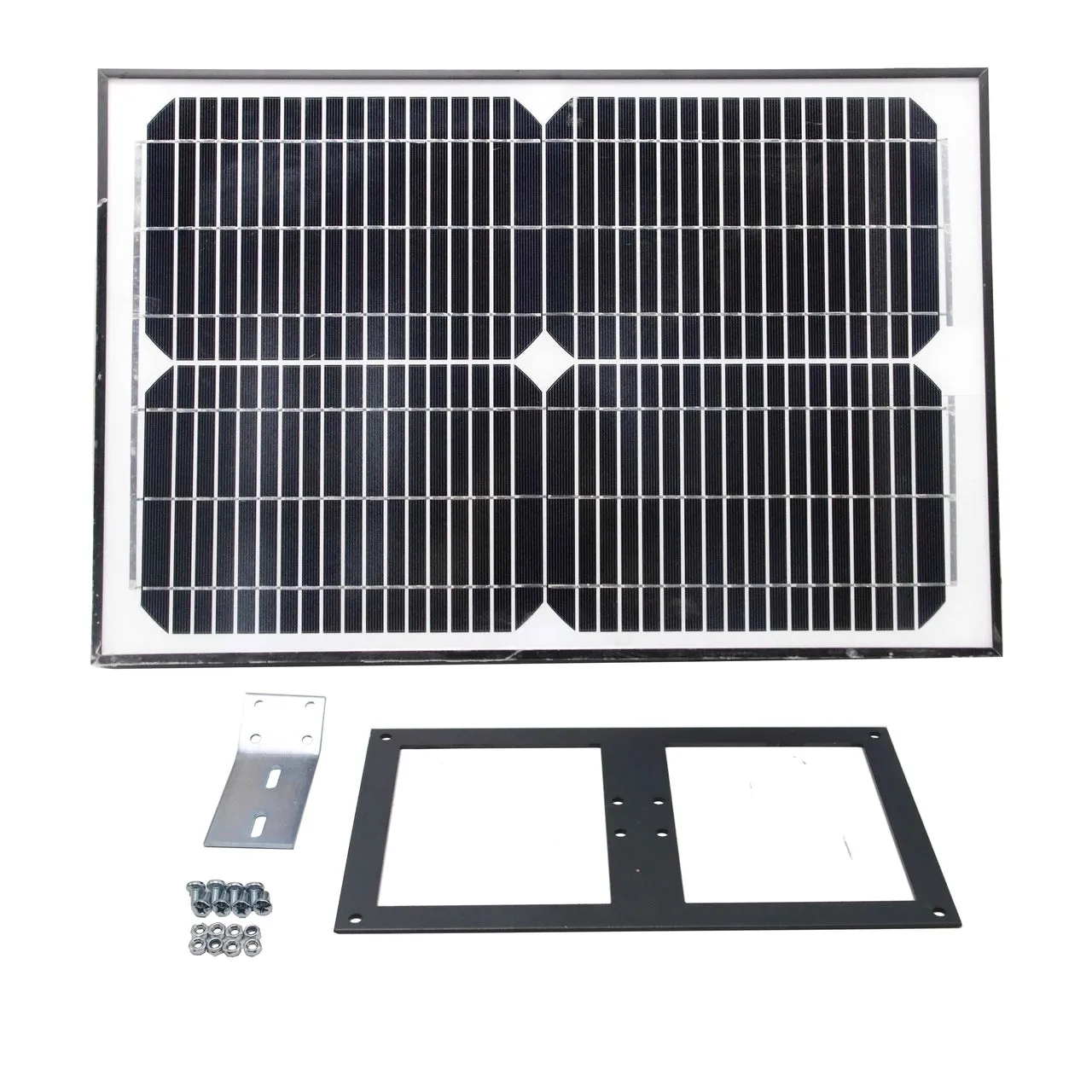 Aleko Solar Panel - Monocrystalline - 20W - 24V