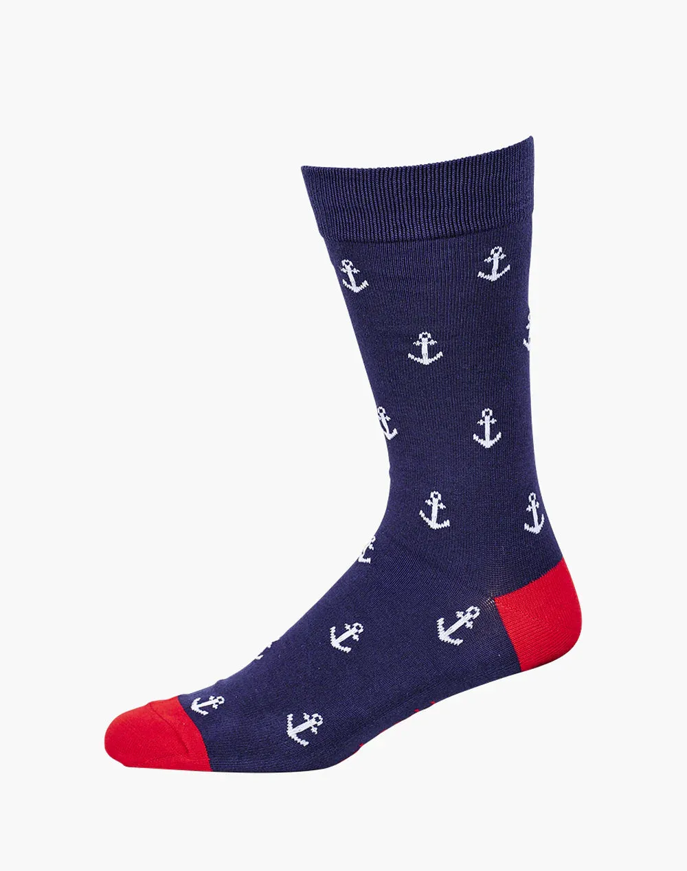 Anchors Men's Bamboo Crew Socks