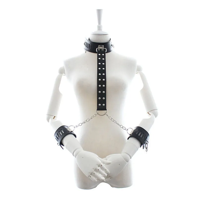 BDSM Bondage Leather Neck Collar