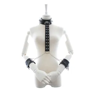 BDSM Bondage Leather Neck Collar