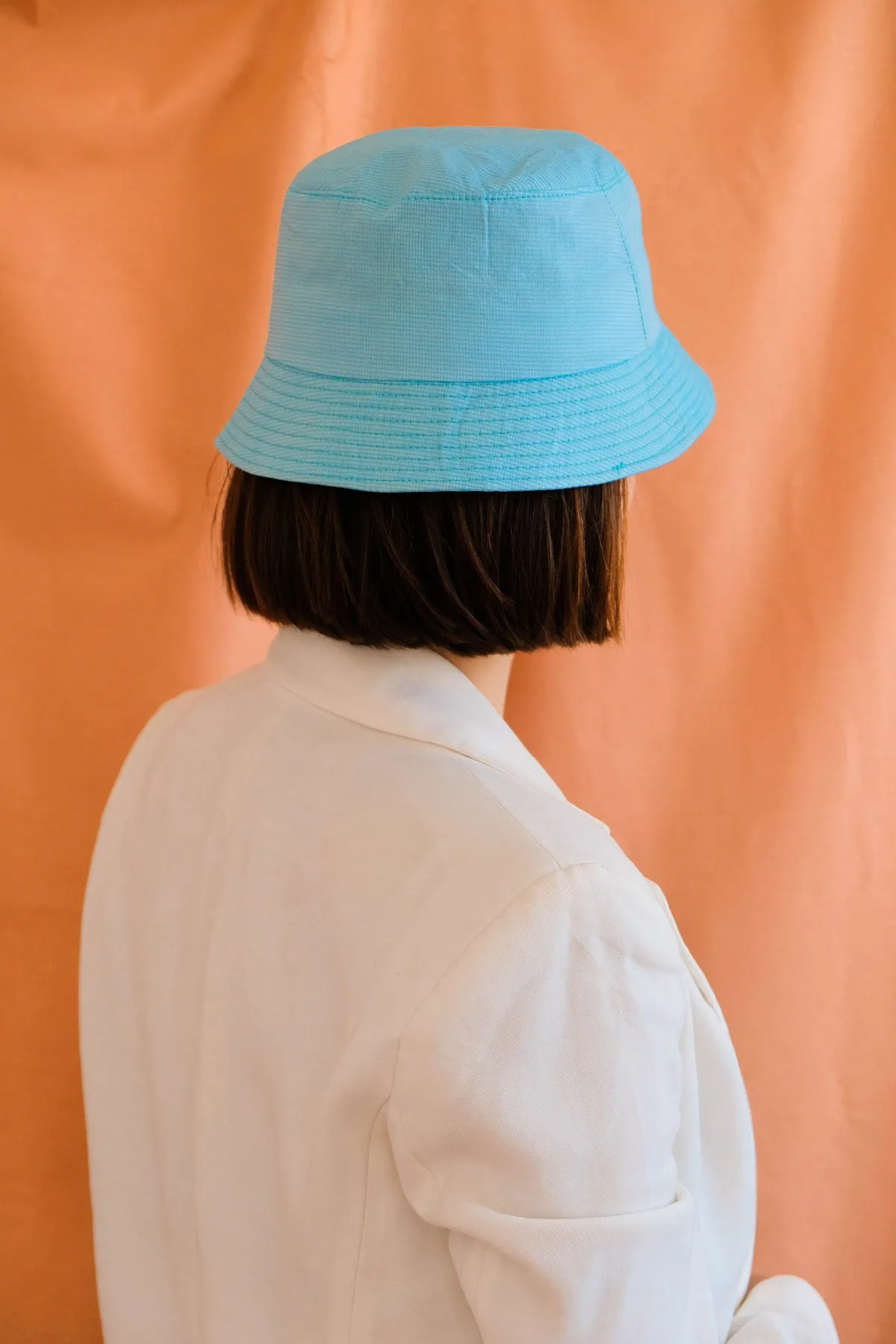 Blue baby bucket hat