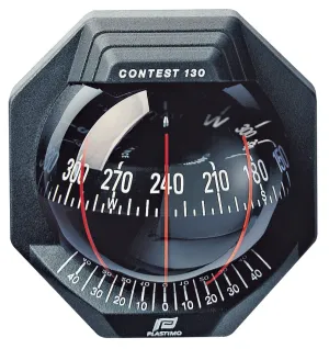 CONTEST 130 SAILBOAT COMPASS - BULKHEAD VERTICAL MOUNT, BLACK WITH BLACK CARD