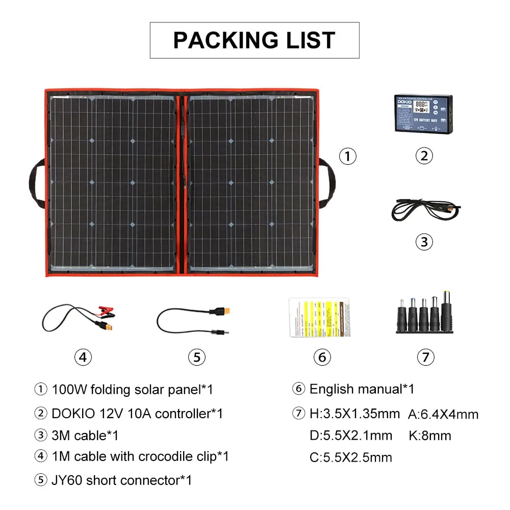 Flexible Foldable Solar Panel High Efficience Travel & Phone & Boat Portable 12V 80w 100w 150w 200w 300w Solar Panel Kit