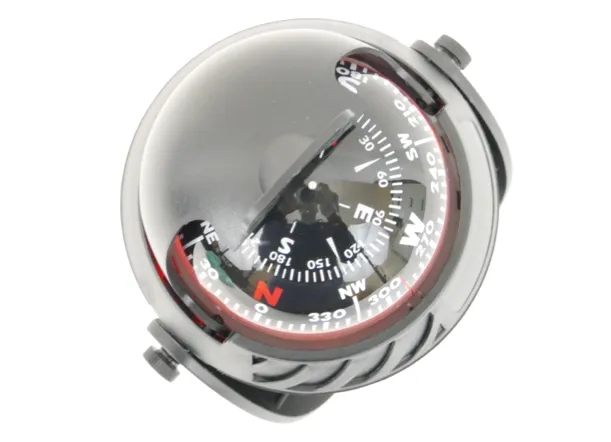 Illuminated Magnetic Navigation Compass – Black - Large