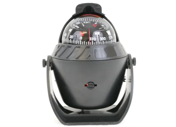 Illuminated Magnetic Navigation Compass – Black - Large