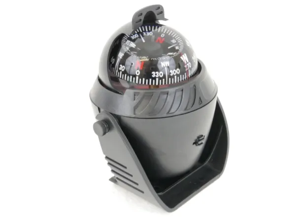 Illuminated Magnetic Navigation Compass – Black - Large