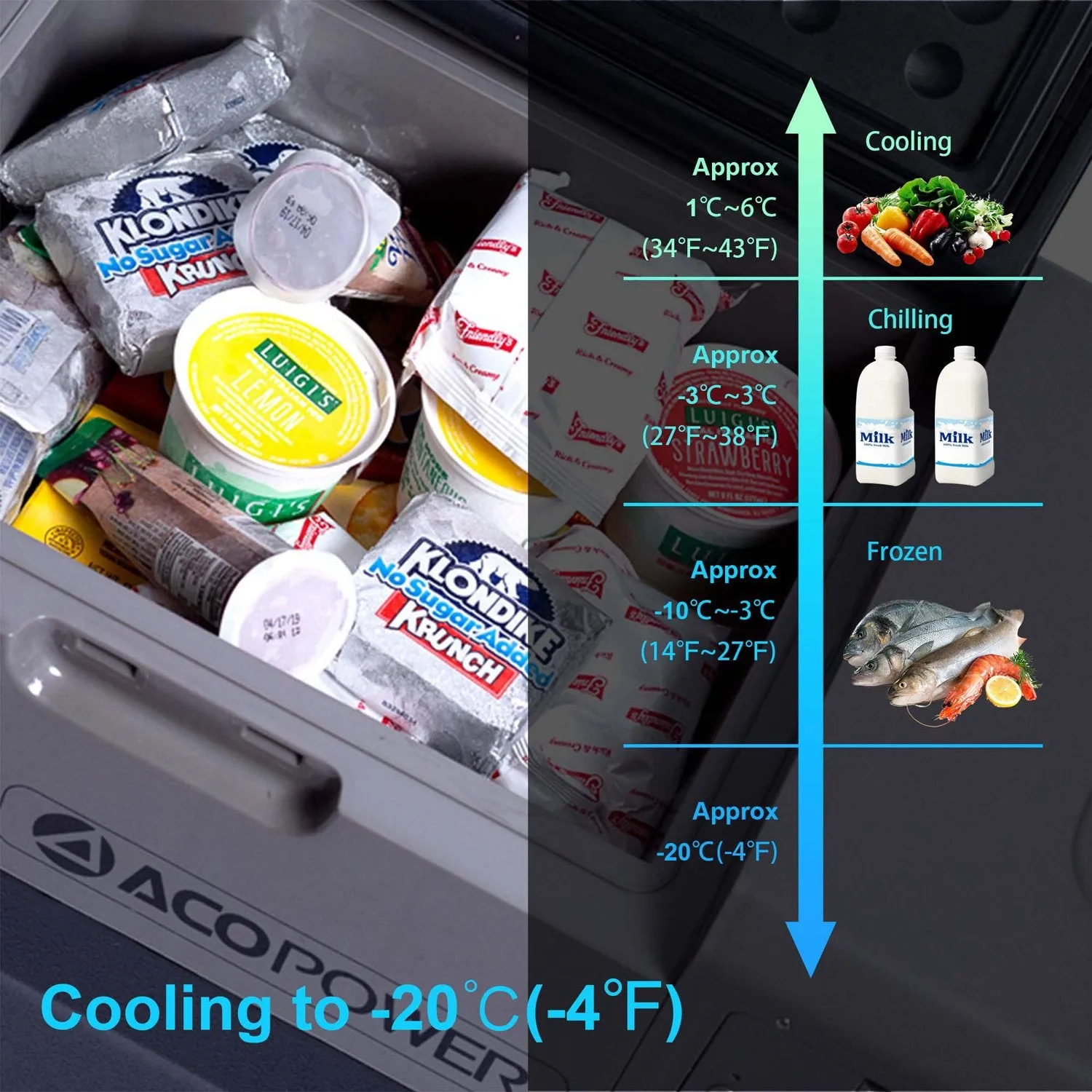 LiONCooler X50A Portable Solar Fridge Freezer - 52 Quarts