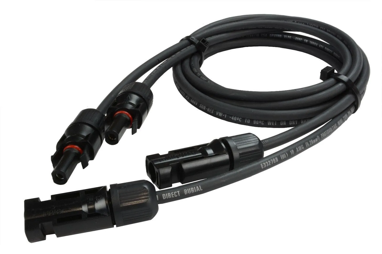 MC4 #10 Cable Extension 5' (pair)