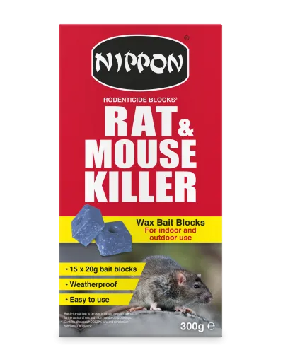 Nippon Rat & Mouse Rodenticide Killer Blocks 300g