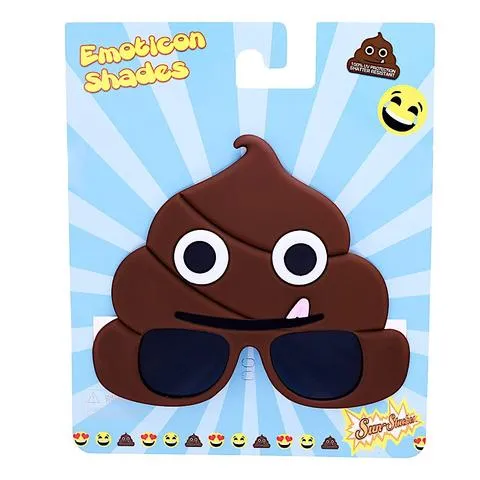 Officially Licensed Emogie Poo Sunstaches Sun Glasses