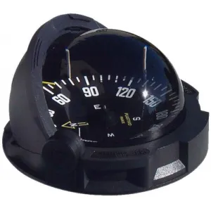 OLYMPIC 135 SAILBOAT COMPASS - PEDESTAL FLUSH MOUNT, BLACK WITH BLACK CARD