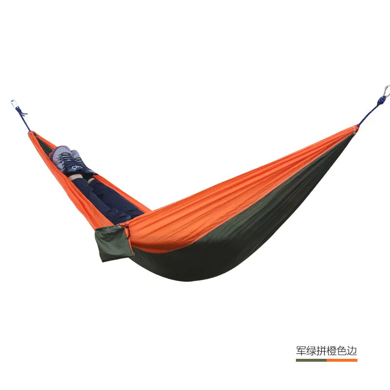 Outdoor double Hammock Portable Parachute Cloth 2 Person hamaca hamak rede Garden hanging chair sleeping travel swing hamac