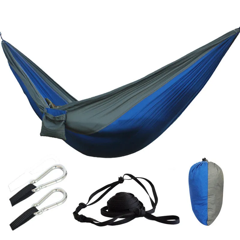 Outdoor double Hammock Portable Parachute Cloth 2 Person hamaca hamak rede Garden hanging chair sleeping travel swing hamac