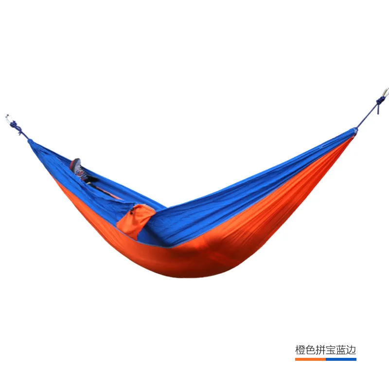 Outdoor double Hammock Portable Parachute Cloth 2 Person hamaca hamak rede Garden hanging chair sleeping travel swing hamac