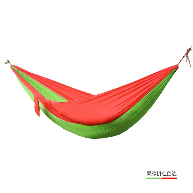 Outdoor double Hammock Portable Parachute Cloth 2 Person hamaca hamak rede Garden hanging chair sleeping travel swing hamac