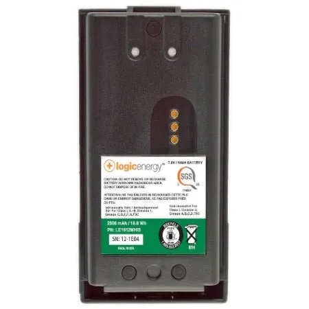 Rechargeable Intrinsically Safe Battery, 2500 MAh for Harris XG-100P