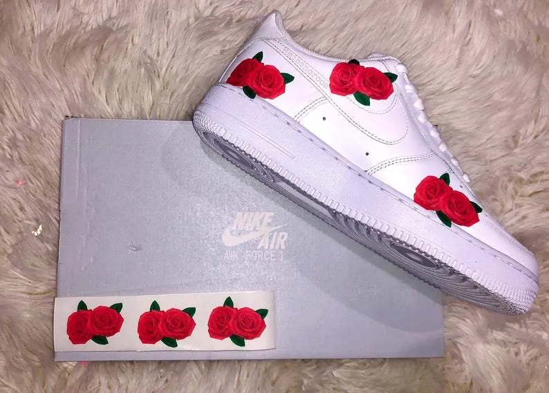 Red Roses Ion On Shoe Decal