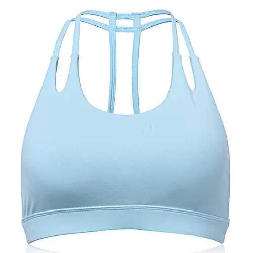 Sexy Cozy Quick Drying Shockproof Wireless Backless Breathable Fitness Yoga Bra