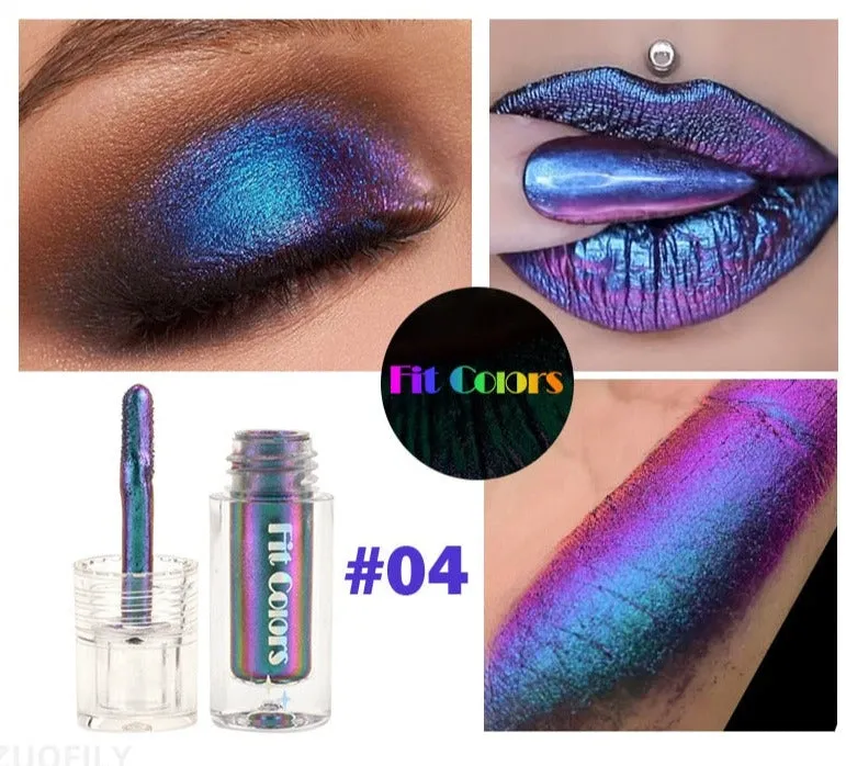 TEEK - 6 Color Satin Metallic Chameleons Makeup Pigment