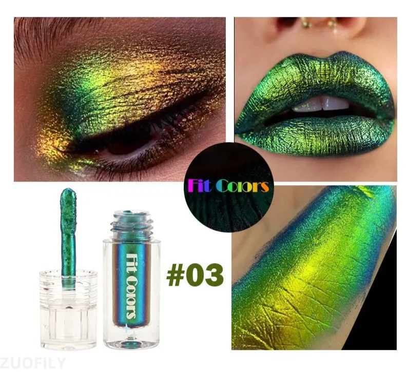 TEEK - 6 Color Satin Metallic Chameleons Makeup Pigment