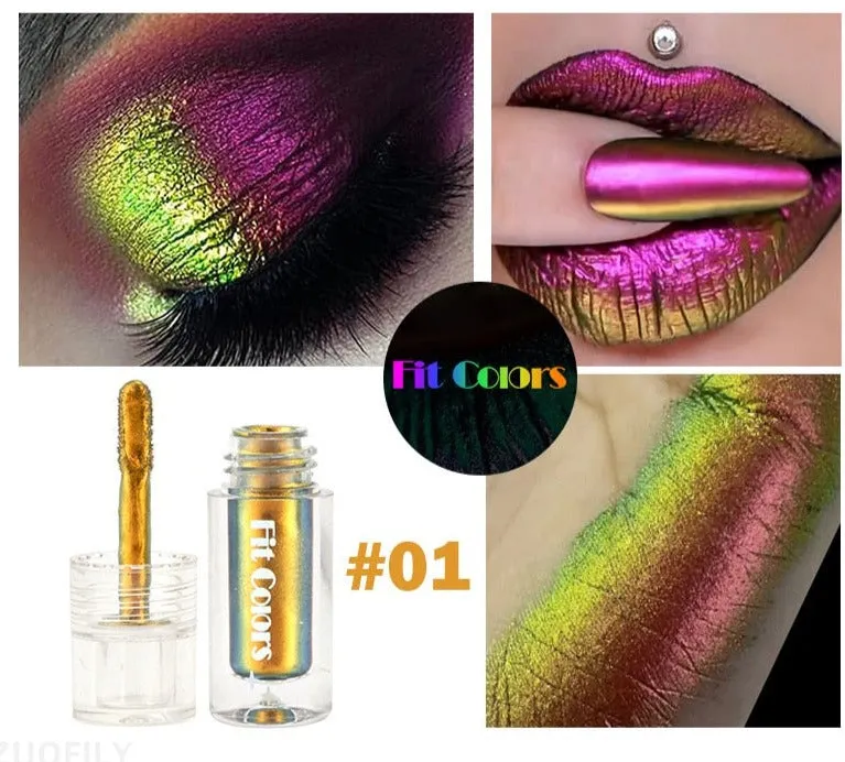 TEEK - 6 Color Satin Metallic Chameleons Makeup Pigment