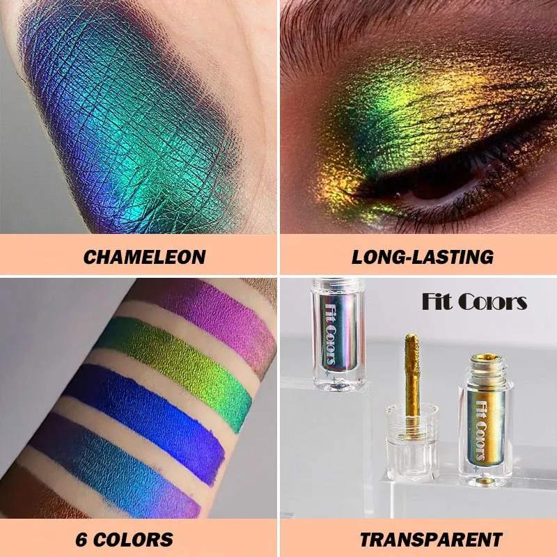 TEEK - 6 Color Satin Metallic Chameleons Makeup Pigment