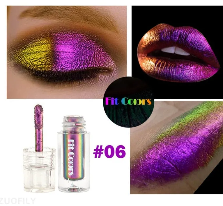 TEEK - 6 Color Satin Metallic Chameleons Makeup Pigment