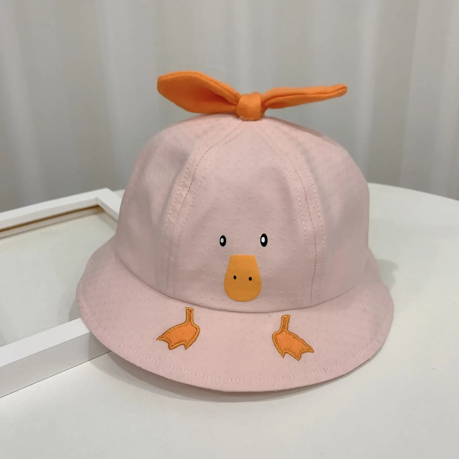 Toddler Baby Kids Boys Girls Duck Printing Pattern Bucket Hats Outdoor Windproof Sun Hat Children Summer Sun Cap Accessories 309