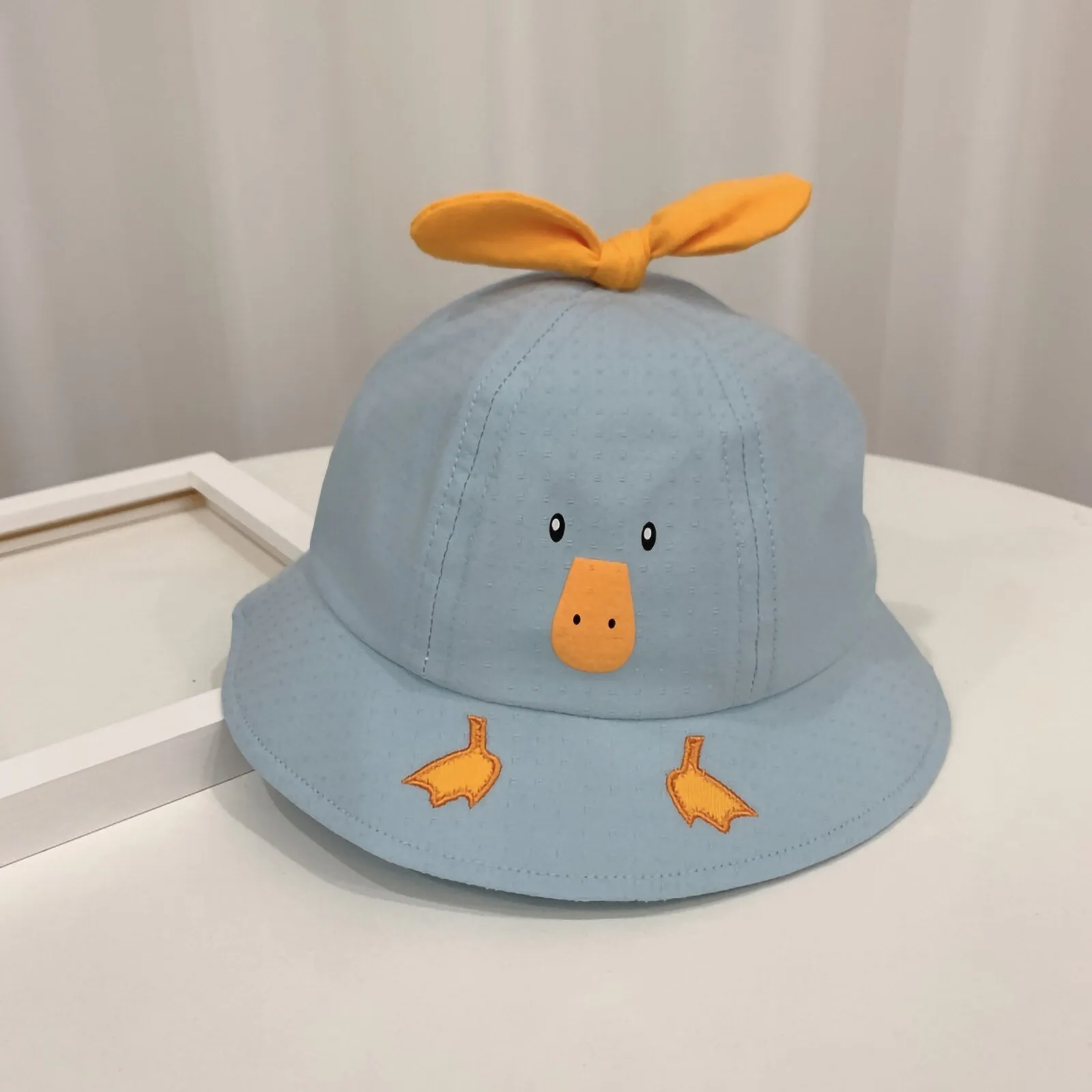 Toddler Baby Kids Boys Girls Duck Printing Pattern Bucket Hats Outdoor Windproof Sun Hat Children Summer Sun Cap Accessories 309