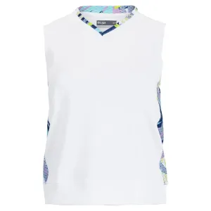 Women's Crop Tennis Tank White